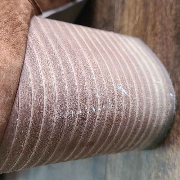 Vince Camuto Brown Leather Booties Size 8 - Picture 9 of 12